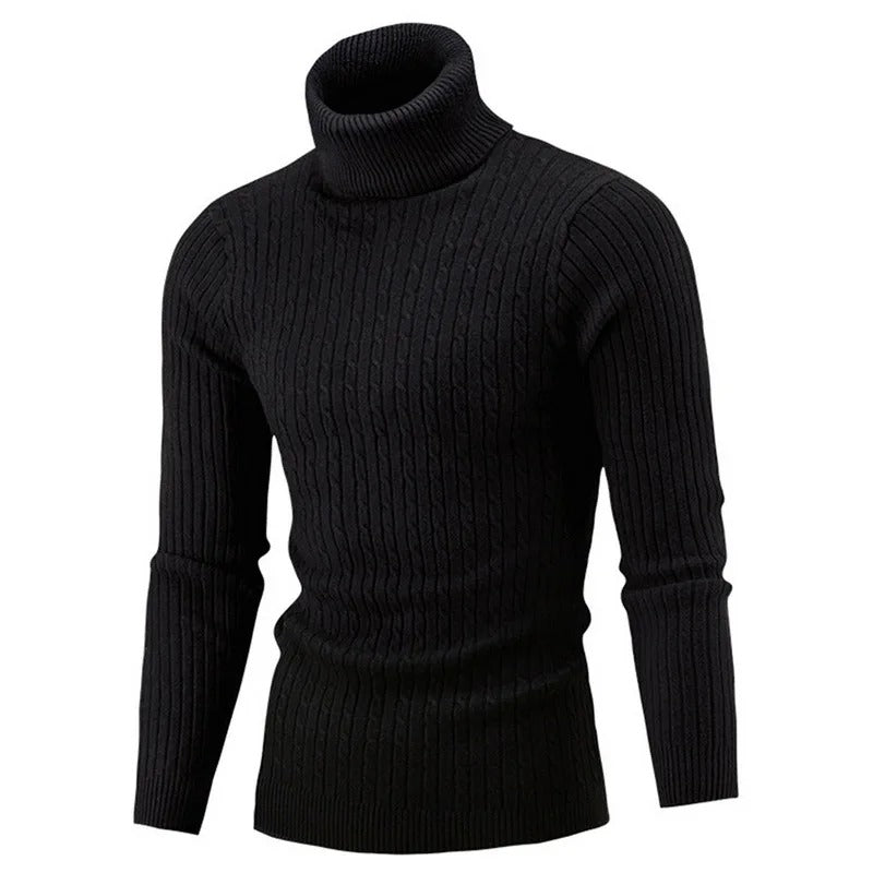 Herren-Rollkragenpullover aus Strick