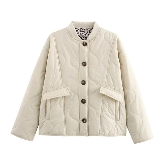 Wattierte Jacke mit Fronttasche für Damen