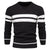 Langärmeliger Patchwork-Pullover für Männer
