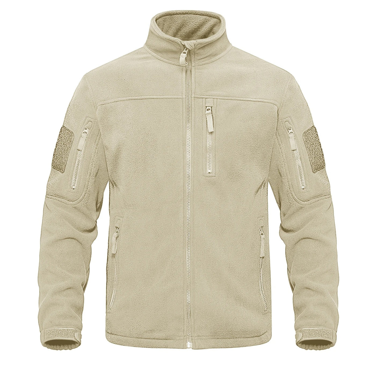 Herren-Fleecejacke mit durchgehendem Reißverschluss