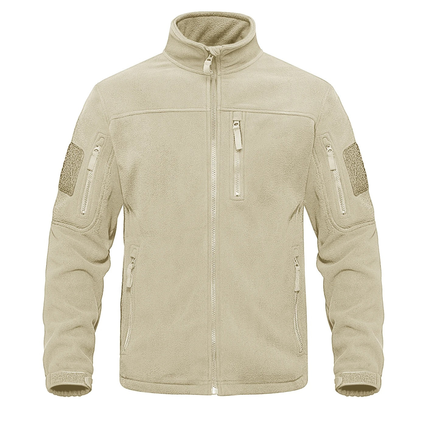 Herren-Fleecejacke mit durchgehendem Reißverschluss