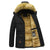 Herrenjacke mit fleecegefüttertem Pelzkragen