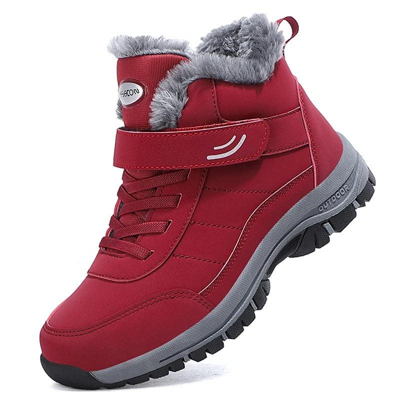 Leichte Damen-Schneestiefel mit Fell