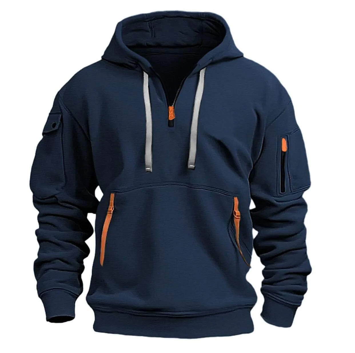 Herren-Kapuzensweatshirt mit mehreren Taschen