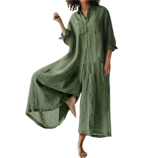 Oversized Damenoverall aus Baumwolle