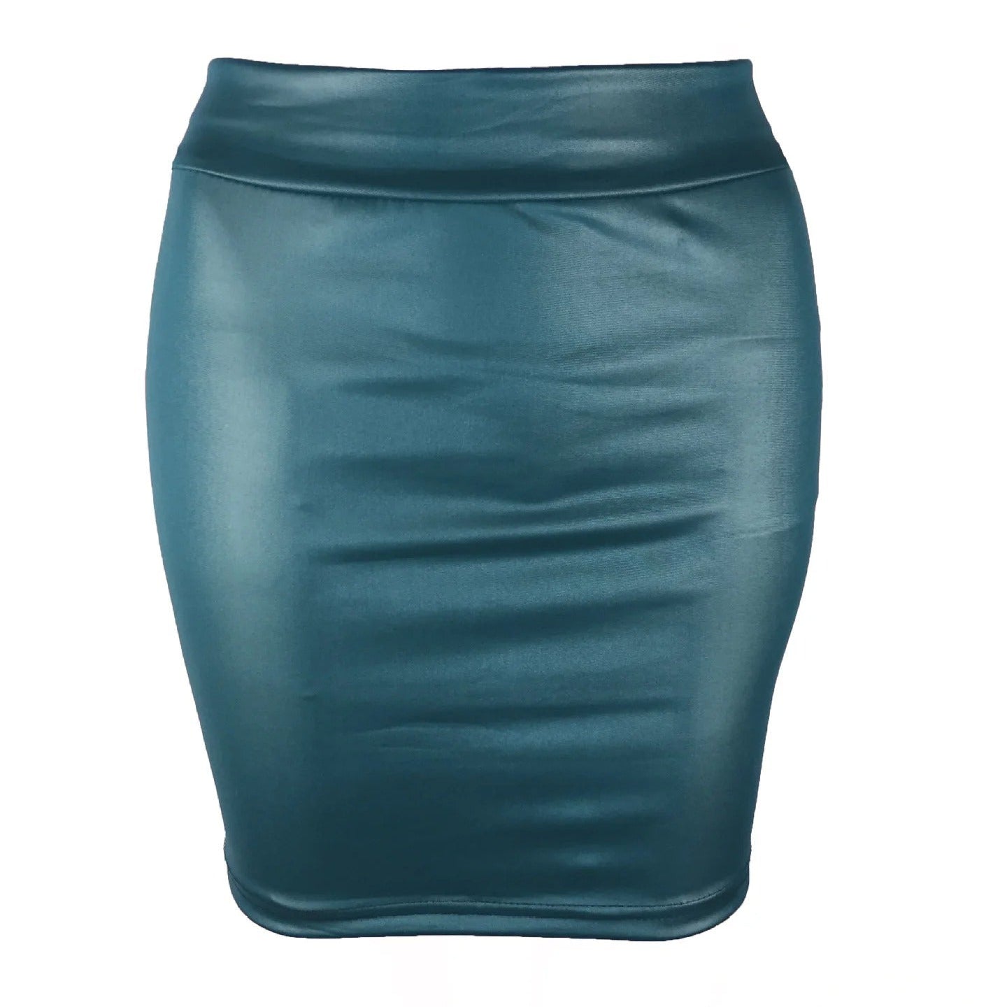 Slim-Fit-Bleistiftrock mit hoher Taille