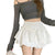 High Waist Rüschen Lolita Rock aus Patchwork