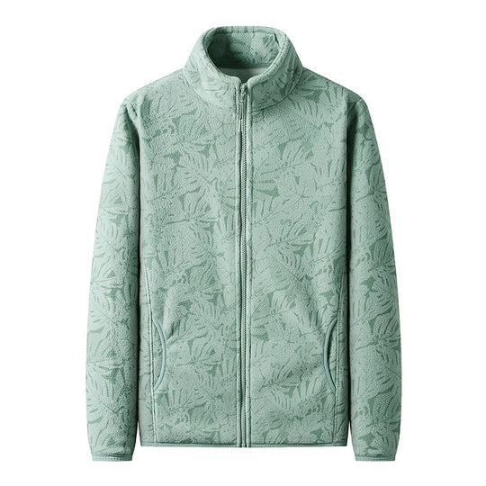 Bedruckte gebürstete Fleecejacke für Frauen