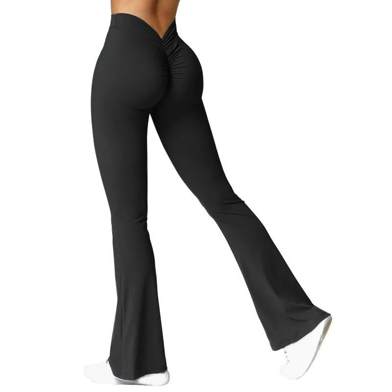 Damen-Leggings in V-Form mit hoher Taille
