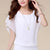 Frauen Rüschenärmel Chiffon Bluse