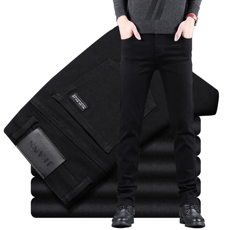 Pure Schwarze Slim Jeans für Männer