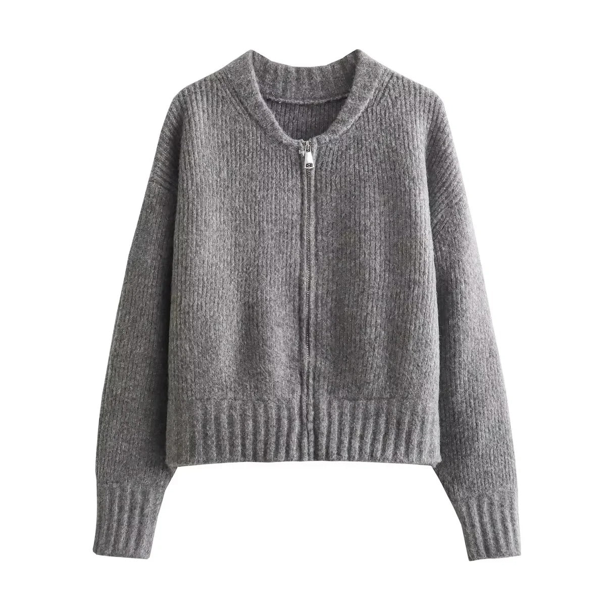 Vintage-Damenpullover mit Rundhalsausschnitt