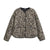 Gesteppte Jacke mit Leopardenmuster für Damen
