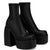 Chunky Heels Lederstiefel für Frauen