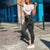 Schmal geschnittene Cargo-Denim-Hose für Damen