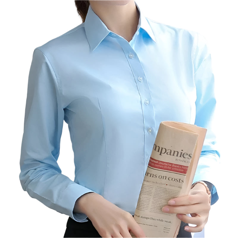Langärmelige Bürobluse für Damen