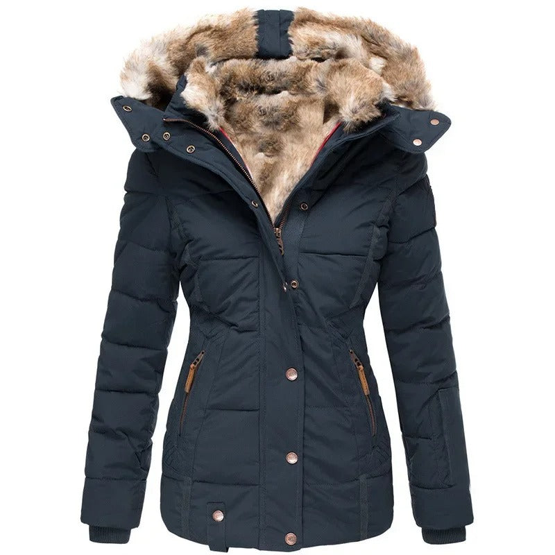 Warme Baumwoll-Steppjacke für Damen