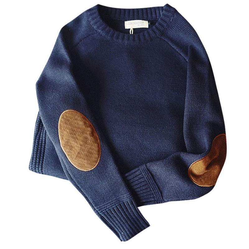 Übergroßer Herrenpullover aus Patchwork