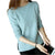 Damen-Strickpullover in Volltonfarben