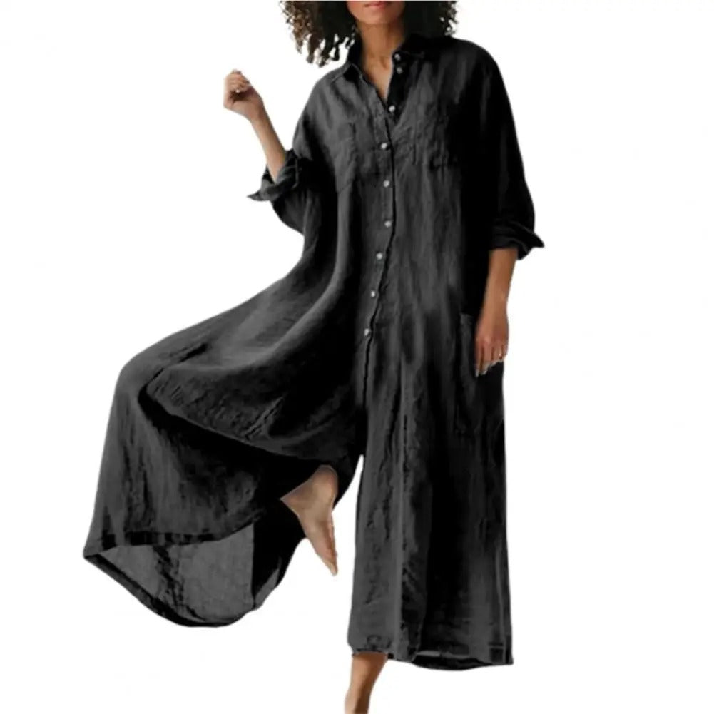 Oversized Damenoverall aus Baumwolle
