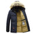 Herrenjacke mit fleecegefüttertem Pelzkragen