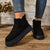 Pelzplüsch-Stiefeletten für Frauen