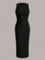 Kleid mit faltiger Taille für Frauen