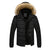 Herren-Parka aus Fleece-Daunen-Baumwolle