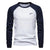 Langärmeliges Patchwork-T-Shirt für Männer