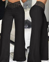 Ausgestellte Hose mit hoher Taille für Frauen