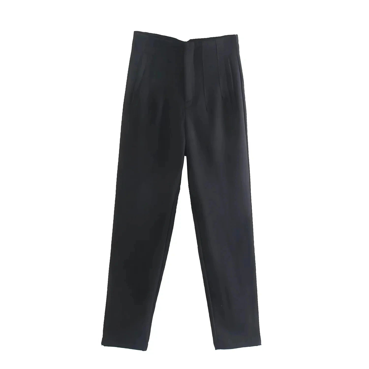 Damen-Hose mit hoher Taille und schmalem Bein