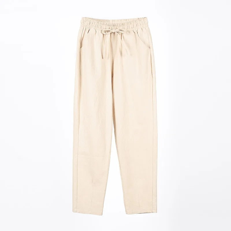Haremshose mit elastischer Taille für Frauen