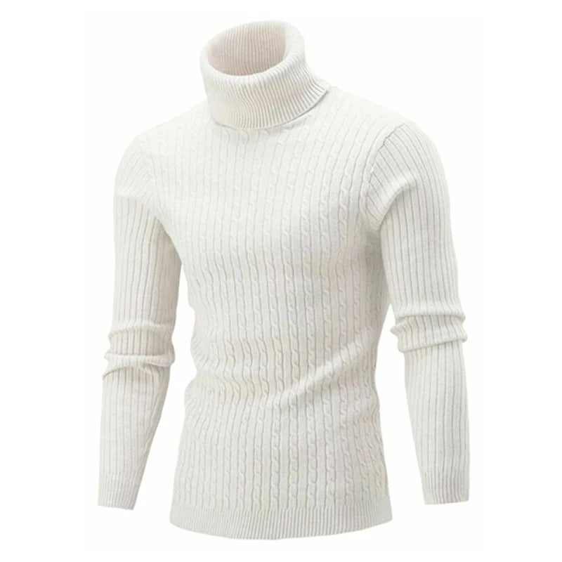 Herren-Rollkragenpullover aus Strick