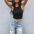 Lässig geripptes Damen-Tanktop
