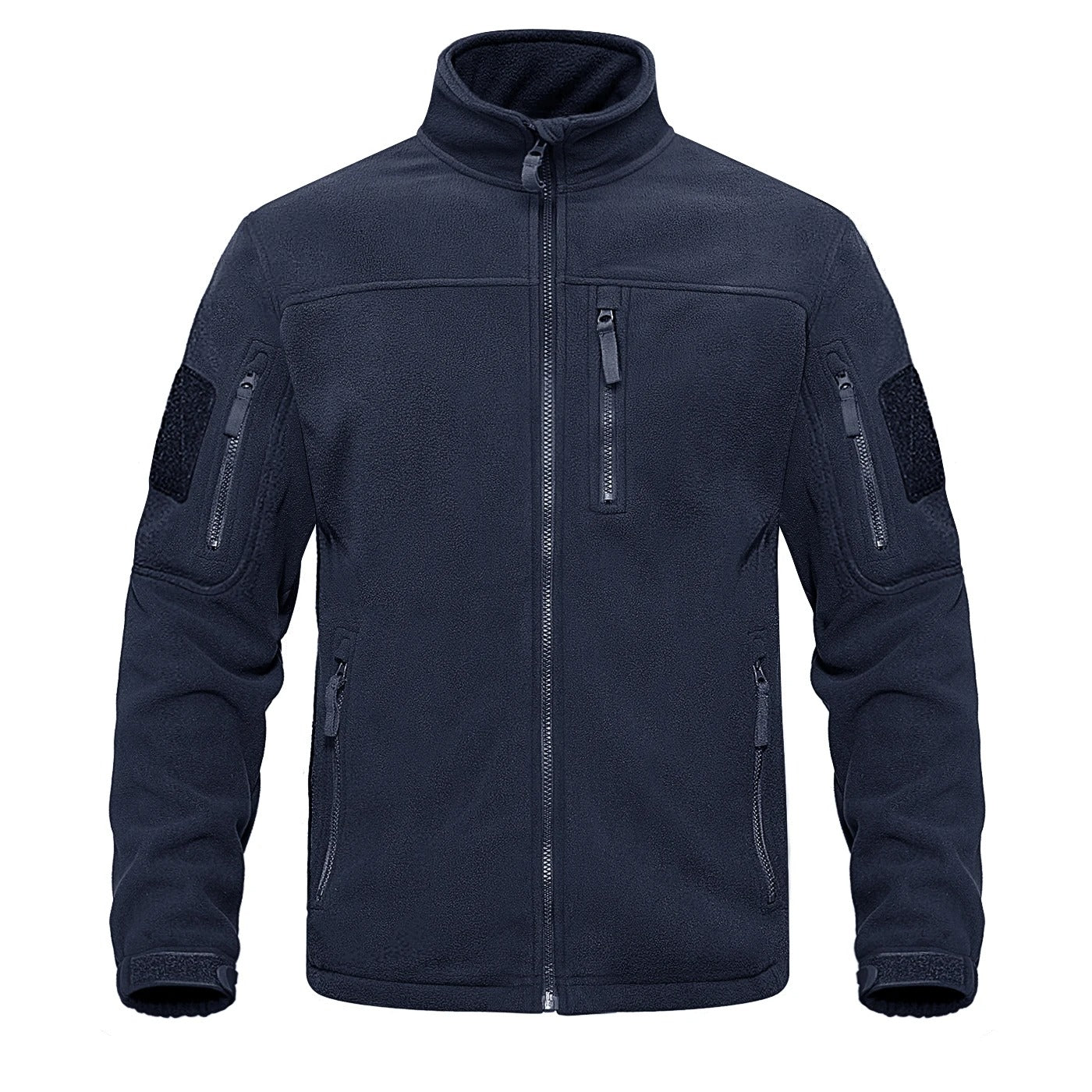 Herren-Fleecejacke mit durchgehendem Reißverschluss