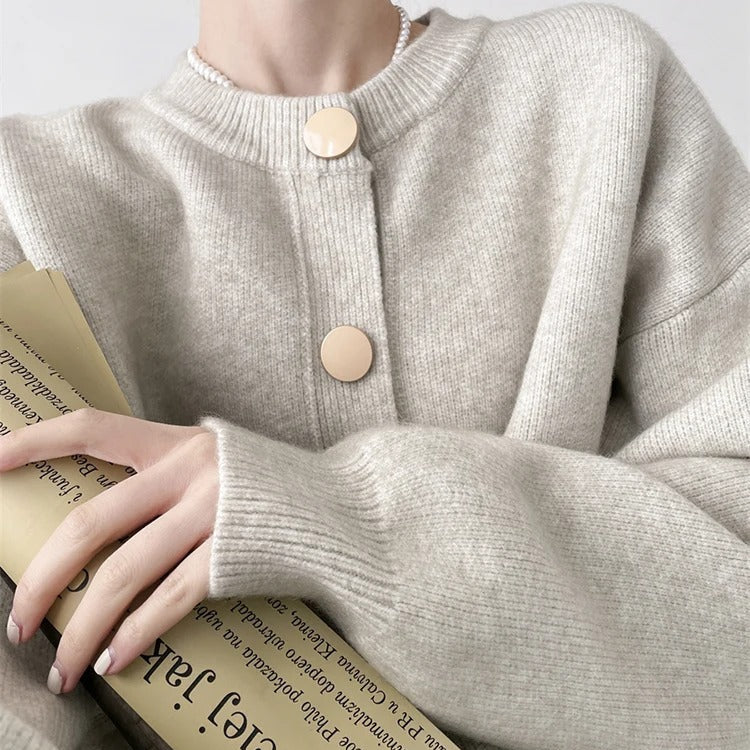 Weiche Damen-Strickjacke