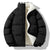 Herrenjacke mit Stehkragen aus dickem Fleece