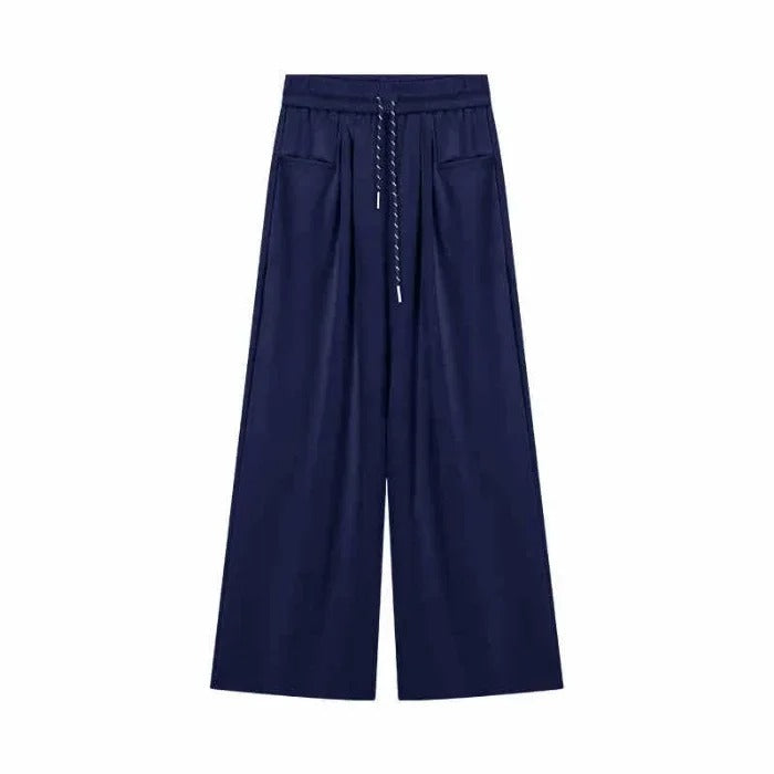 Lässige Damenhose mit weitem Bein