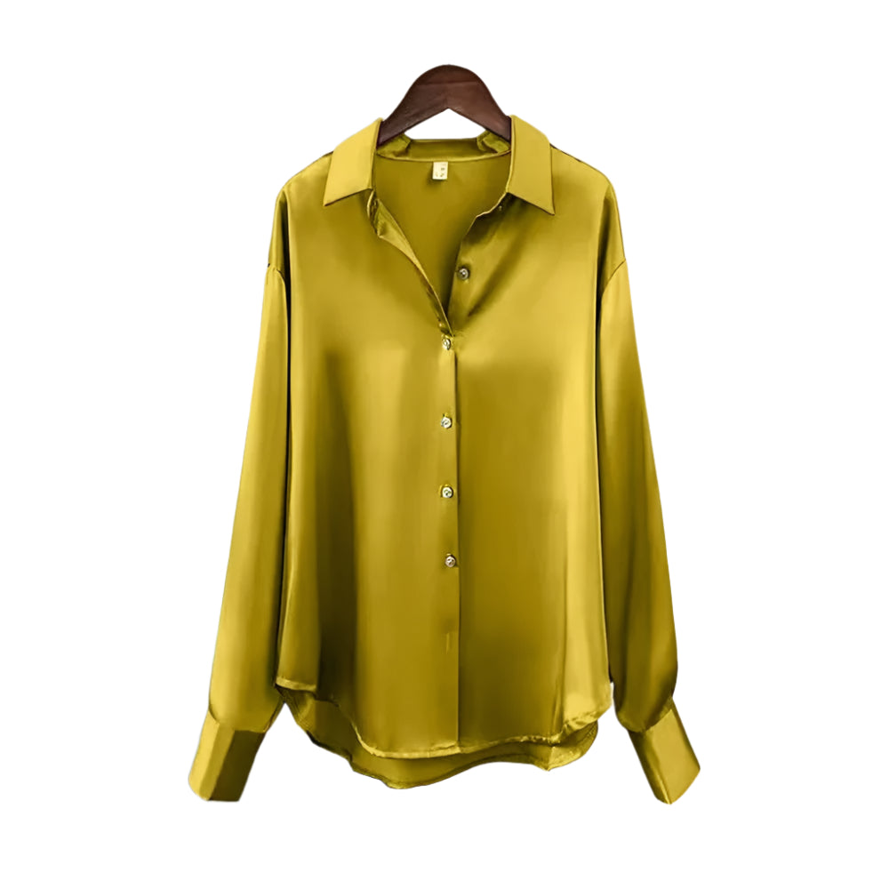 Seidenbluse mit Knopfleiste für Damen
