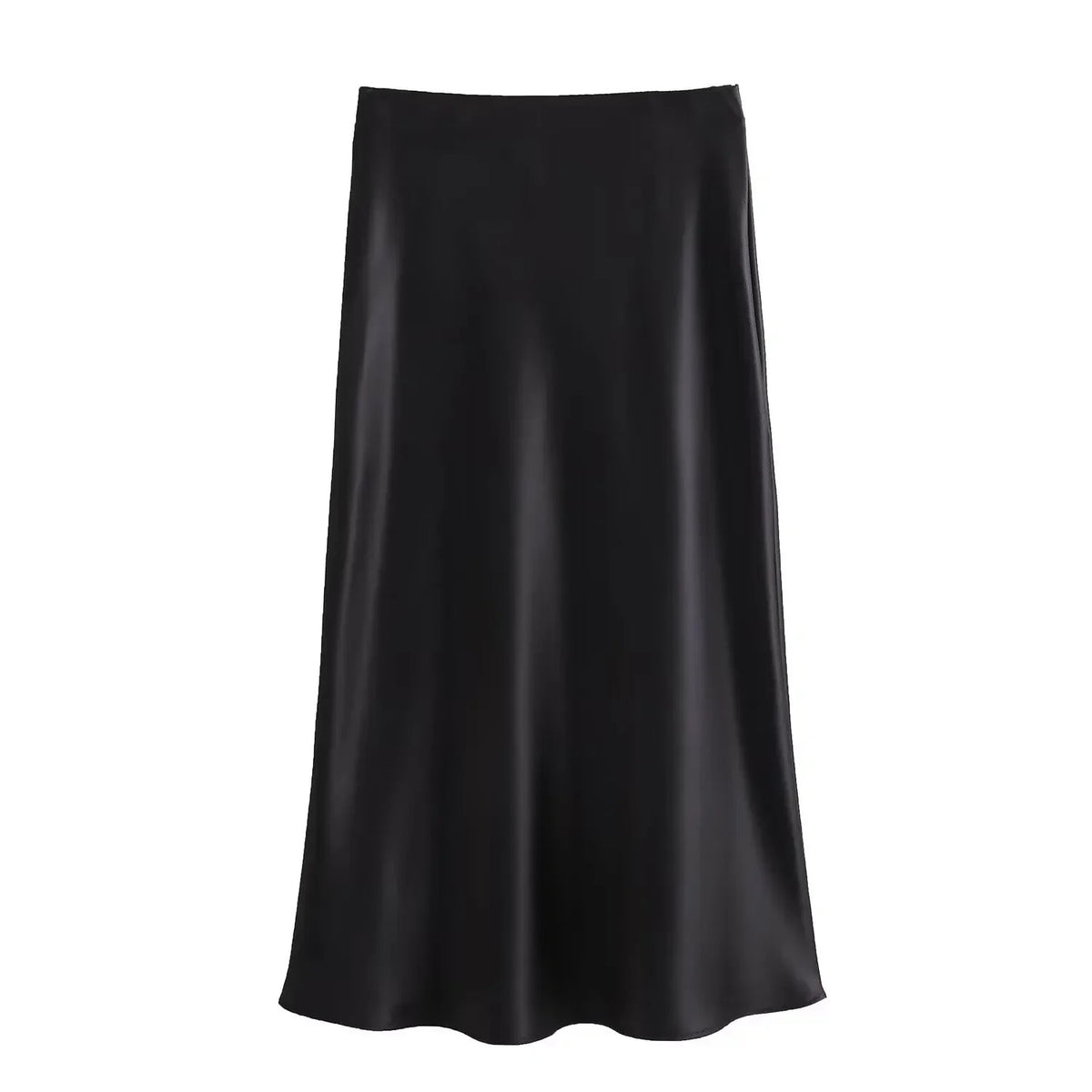 Schmal geschnittenes Damenkleid aus Satin mit Kordelzug