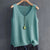 Ärmellose Strickbluse für Damen
