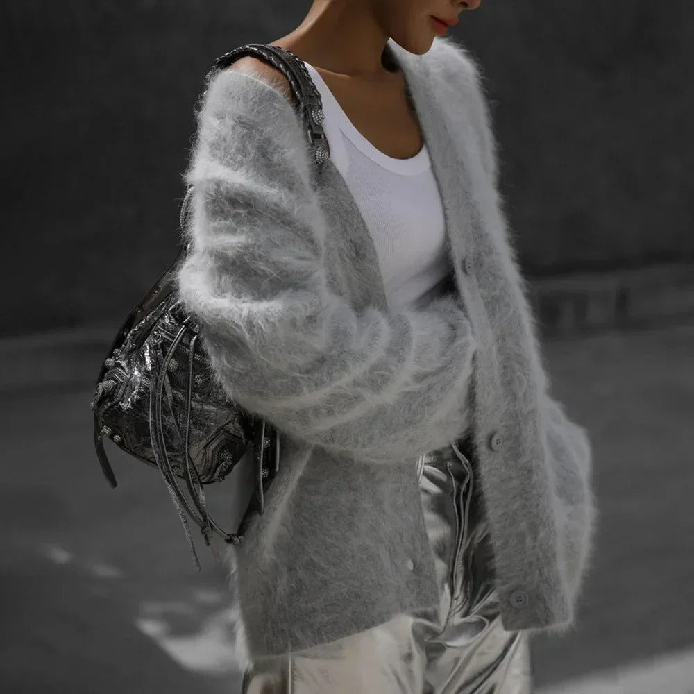 Weiche Strickjacke für Damen