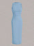 Kleid mit faltiger Taille für Frauen