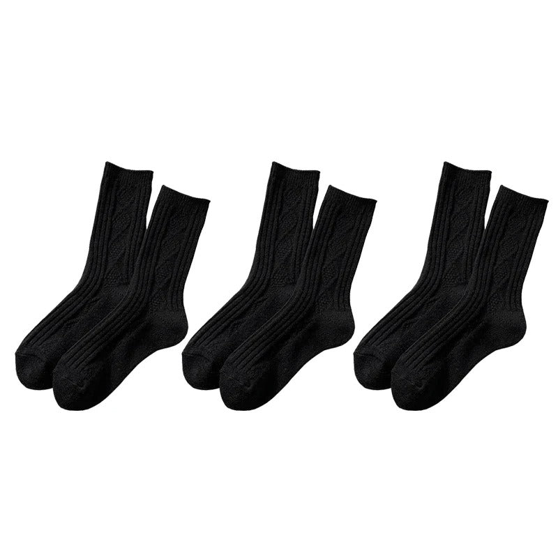 3 Paar/Set Damen Socken aus Kaschmirwolle