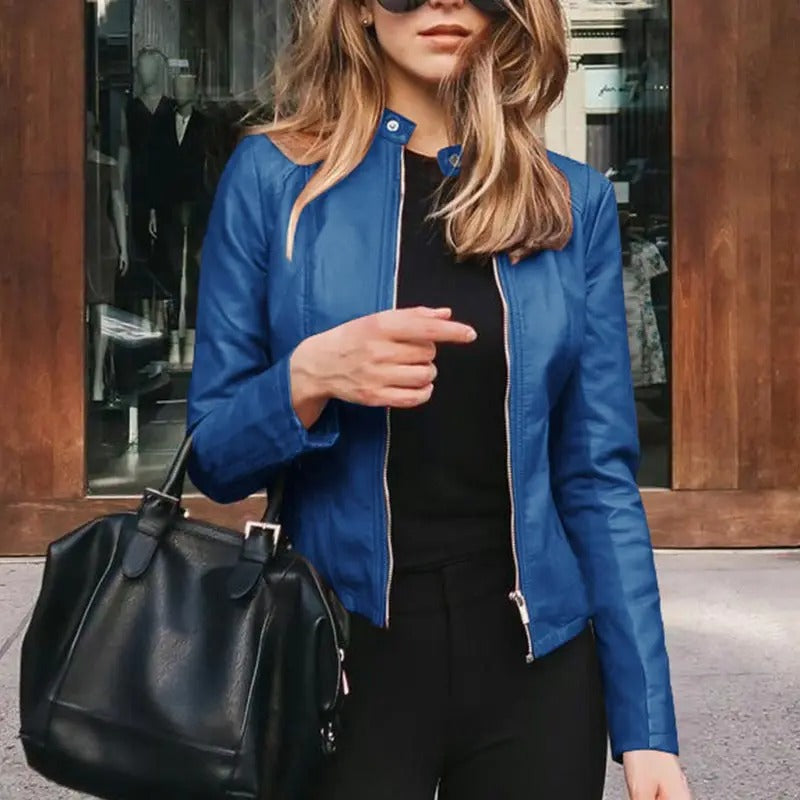 Motorradlederjacke für Frauen