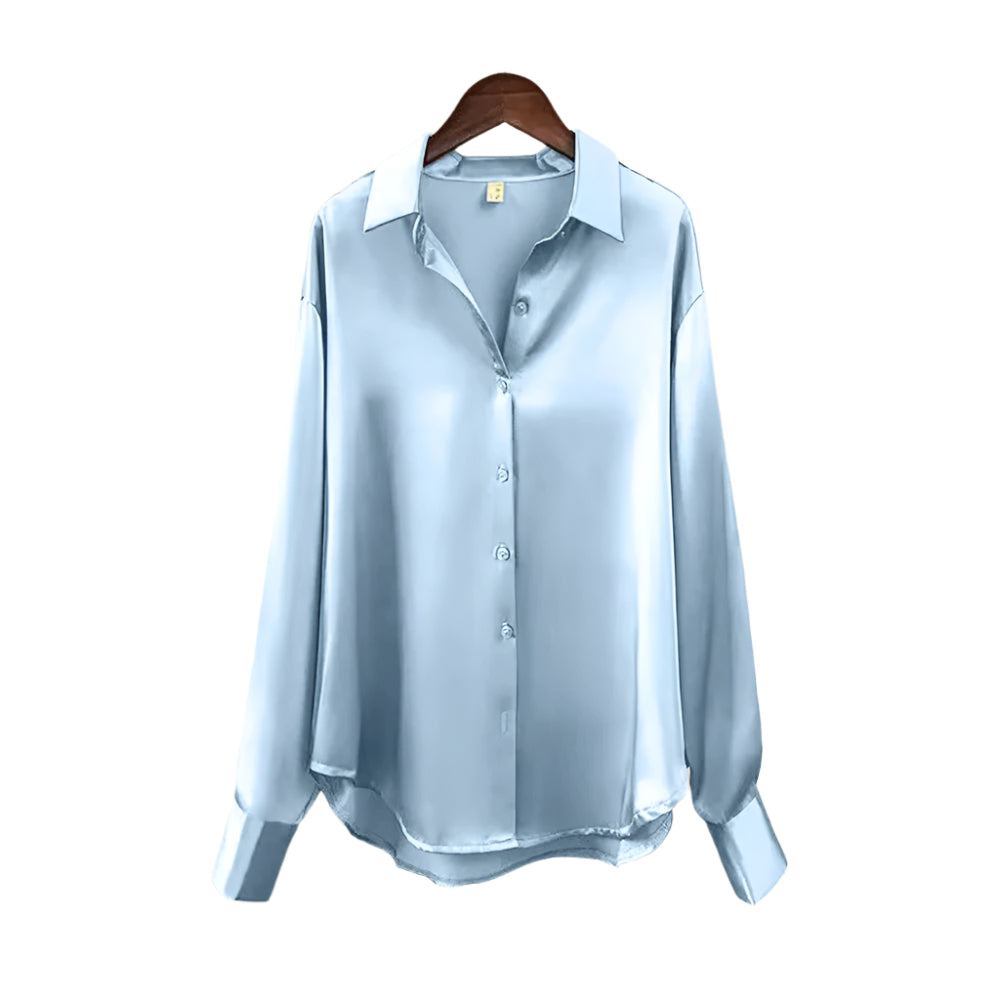 Seidenbluse mit Knopfleiste für Damen