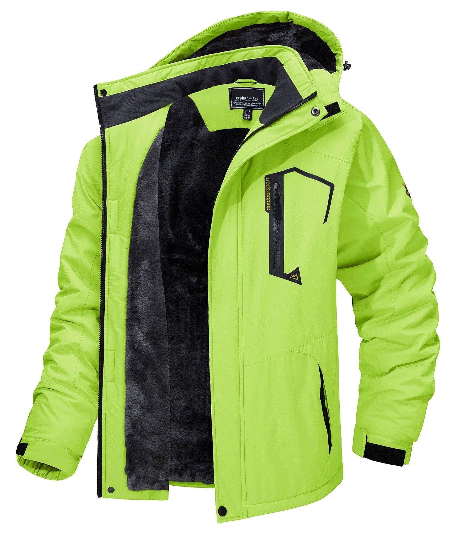 Heren Fleece Skijacke