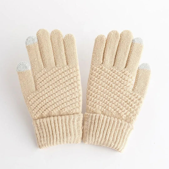 Kaschmirstrick-Winterhandschuhe für Frauen