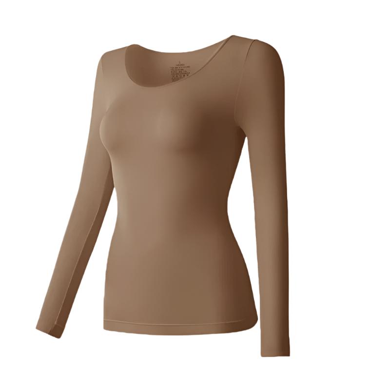 Dünnes langärmeliges Thermohemd für Frauen