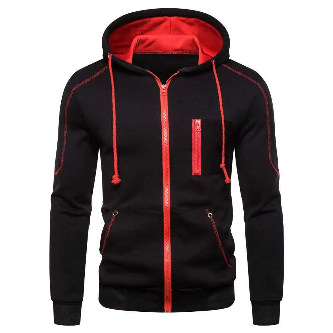 Pullover mit Kapuze und Reißverschluss für Männer